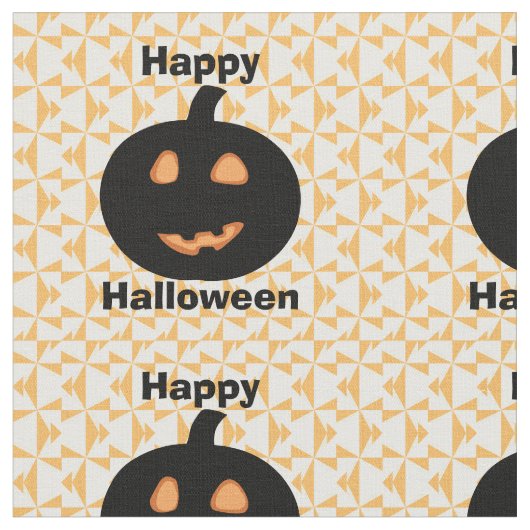 Happy Halloween Pumpkins Stof (Close Up)