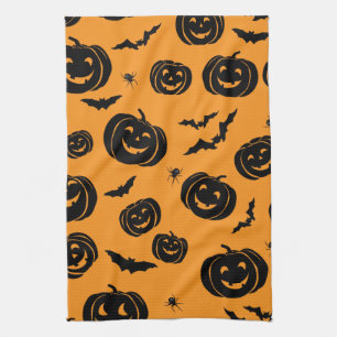 Happy Halloween Pumpkins Theedoek