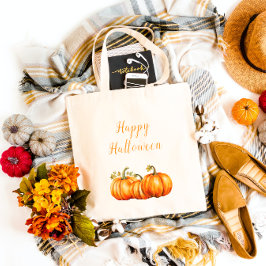 Happy Halloween Pumpkins Tote Bag