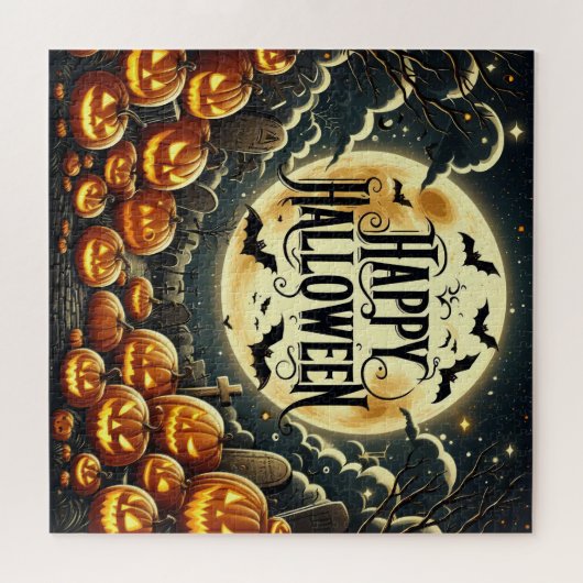 Happy Halloween Puzzle Legpuzzel (Horizontaal)