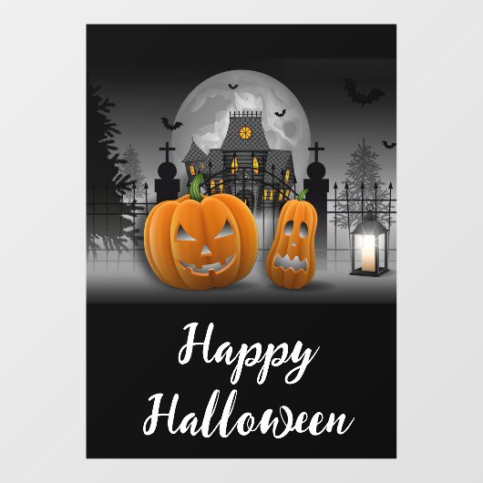 Happy Halloween Raamsticker (Vel)