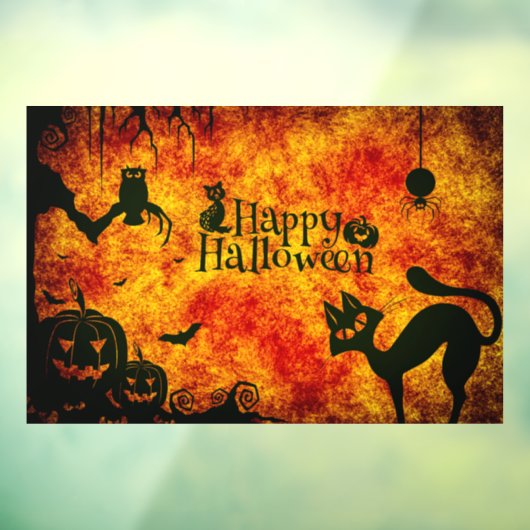 Happy Halloween Raamsticker (Vel 3)