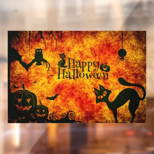 Happy Halloween Raamsticker (Vel 2)