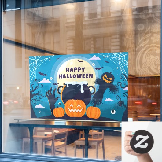 Happy Halloween Raamsticker (Cafe Raam)