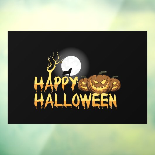 Happy Halloween Raamsticker (Vel 3)