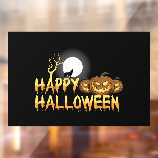 Happy Halloween Raamsticker (Vel 2)