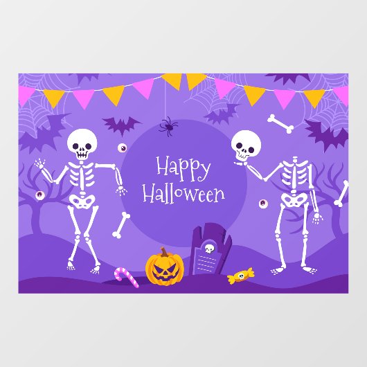 Happy Halloween Raamsticker (Vel)