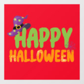 Happy Halloween Raamsticker (Vel)