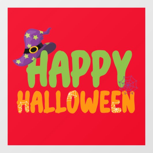 Happy Halloween Raamsticker (Vel)