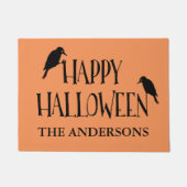 Happy Halloween Raven Persoonlijk Deurmat (Voorkant)