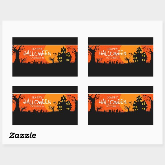 Happy Halloween Rechthoekige Sticker