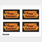 Happy Halloween Rechthoekige Sticker (Vel)