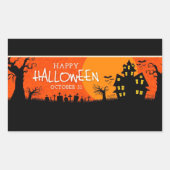Happy Halloween Rechthoekige Sticker (Voorkant)