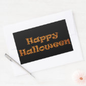 Happy Halloween Rechthoekige Sticker (Envelop)