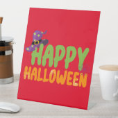 Happy Halloween Reclamebord Met Voetstuk (Insitu)
