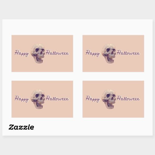 HAPPY HALLOWEEN RECTANGLE Sticker (Vel)