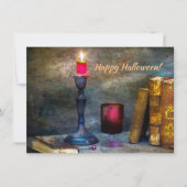  Happy Halloween Red Candle & Old Books (Voorkant)