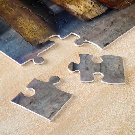  Happy Halloween Red Candle & Old Books Legpuzzel (Zijkant)