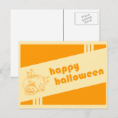 Happy Halloween : Retro : Briefkaart (Voorkant / Achterkant)