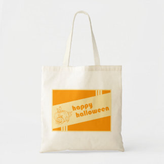 happy halloween ( retro design ) tote bag