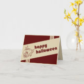 happy halloween retro kaart (Gele Bloem)