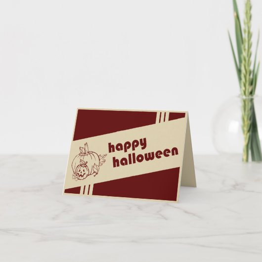 happy halloween retro kaart (Voorkant)
