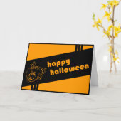Happy Halloween : Retro : Kaart (Gele Bloem)