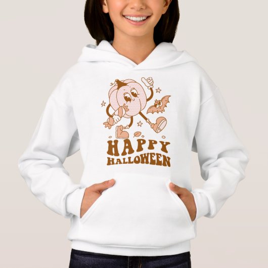 Happy Halloween| Retro Polka Dot Pumpkin (Voorkant)