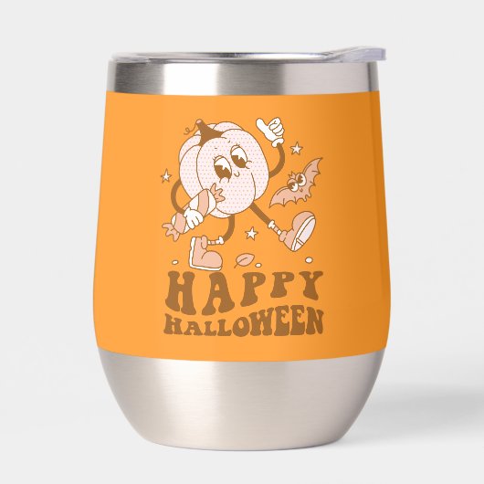 Happy Halloween| Retro Polka Dot Pumpkin (Links)
