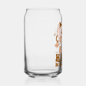 Happy Halloween| Retro Polka Dot Pumpkin Blikvorm Glas (Rechts)