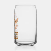 Happy Halloween| Retro Polka Dot Pumpkin Blikvorm Glas (Links)