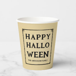 Happy Halloween retro stijl Papieren Bekers