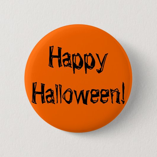 Happy Halloween! Ronde Button 5,7 Cm (Voorkant)
