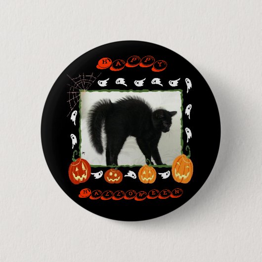 Happy Halloween Ronde Button 5,7 Cm (Voorkant)