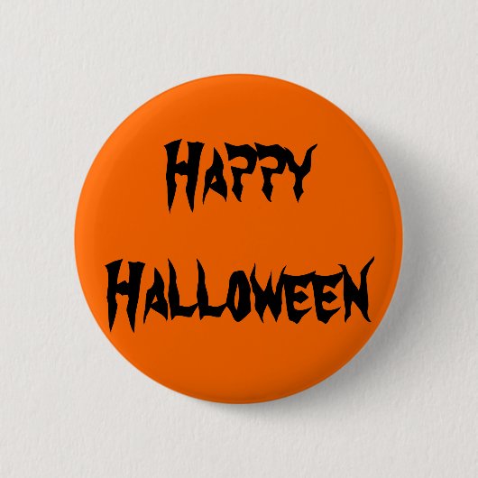 Happy Halloween Ronde Button 5,7 Cm (Voorkant)