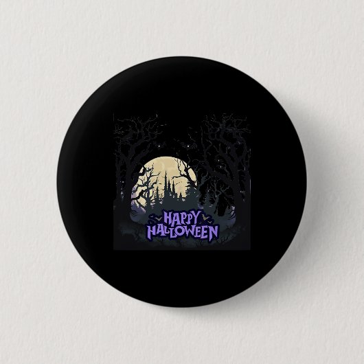 Happy Halloween Ronde Button 5,7 Cm (Voorkant)