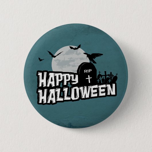 Happy Halloween Ronde Button 5,7 Cm (Voorkant)