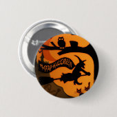 Happy Halloween Ronde Button 5,7 Cm (Voorkant /achterkant)