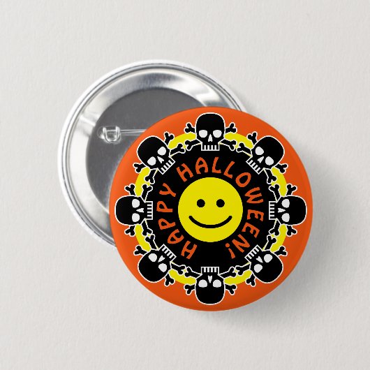 Happy Halloween Ronde Button 5,7 Cm (Voorkant /achterkant)
