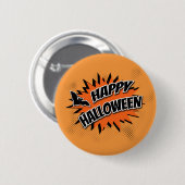 Happy Halloween Ronde Button 5,7 Cm (Voorkant /achterkant)