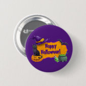 Happy Halloween Ronde Button 5,7 Cm (Voorkant /achterkant)