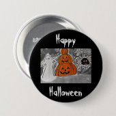 Happy Halloween Ronde Button 7,6 Cm (Voorkant /achterkant)