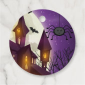 Happy Halloween Ronde Labels voor Kinderen (Achterkant)