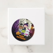Happy Halloween Ronde Labels voor Kinderen (In situ)