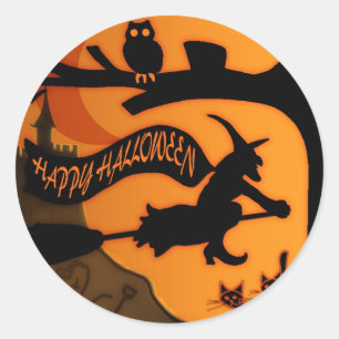 Happy Halloween Ronde Sticker