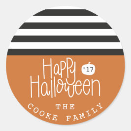 HAPPY HALLOWEEN RONDE STICKER