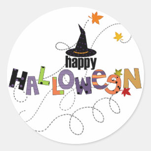 Happy Halloween Ronde Sticker