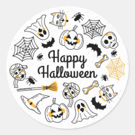 Happy Halloween Ronde Sticker