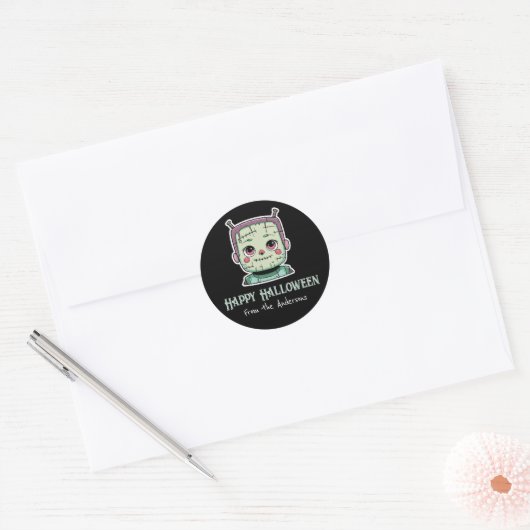 Happy Halloween Ronde Sticker (Envelop)