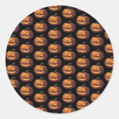 Happy Halloween Ronde Sticker (Voorkant)